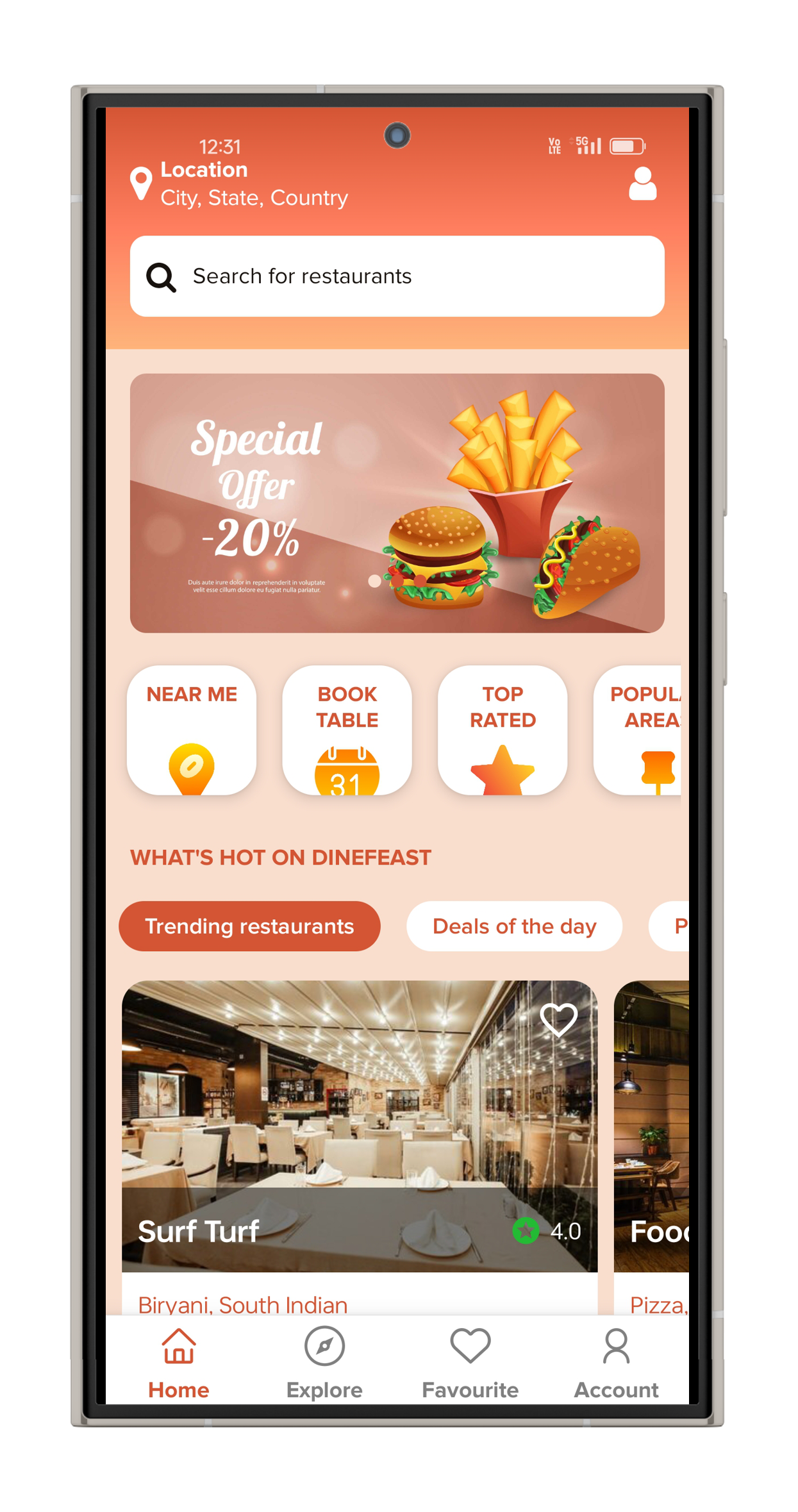 Food Ordering App